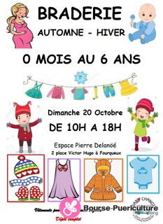 Photo de la bourse puericulture Braderie automne hiver spéciale bébés et jeunes enfants