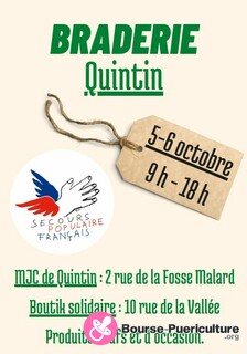 Photo de la bourse puericulture Braderie du Secours Populaire de Quintin