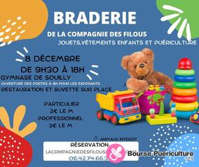 Photo de la bourse puericulture Braderie des Filous