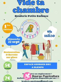 Photo de la bourse puericulture Braderie petite enfance 'Vide ta chambre' Olemps