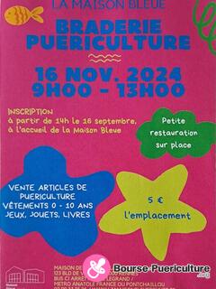 Photo de la bourse puericulture Braderie puericulture maison bleue