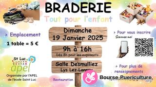 Photo de la bourse puericulture Braderie 'TOUT POUR L'ENFANT' organisée par l'APEL Saint Luc