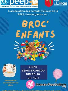 Photo de la bourse puericulture Broc' enfants PEEP Linas