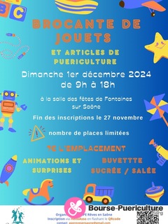 Photo de la bourse puericulture Brocante de jouets et articles de puériculture