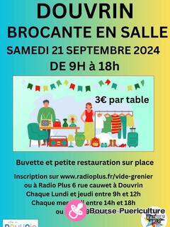 Photo de la bourse puericulture Douvrin brocante en salle