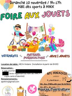 Photo de la bourse puericulture Foire aux jouets