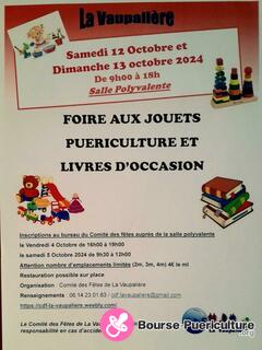 Photo de la bourse puericulture Foire aux Jouets, Puériculture et livres d'occasion