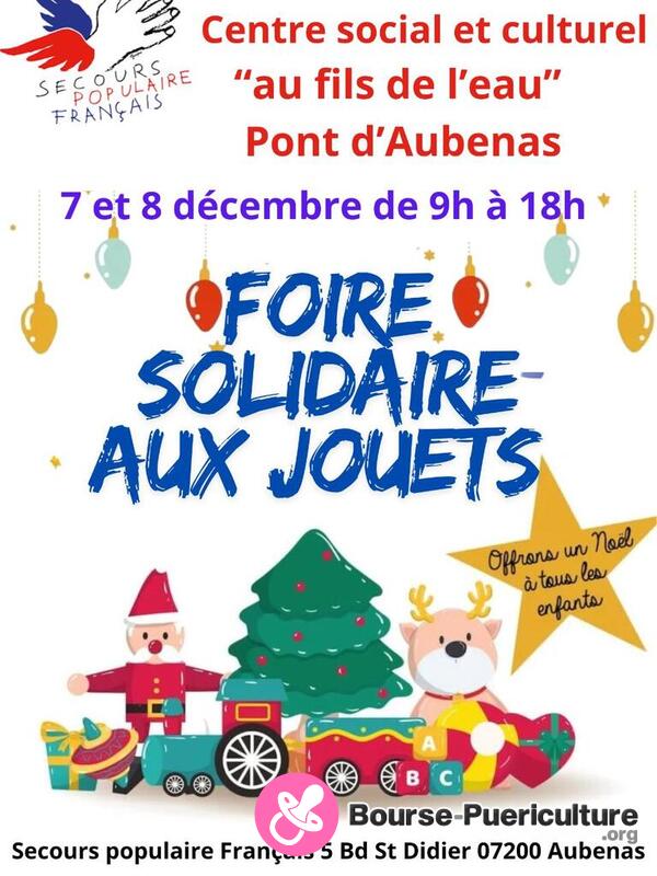 Foire solidaire aux jouets du Secours Populaire Aubenas