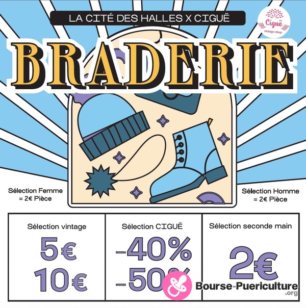 Grande Braderie de la friperie Ciguë vintage