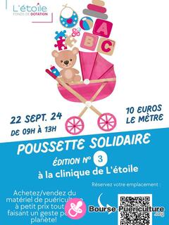 Photo de la bourse puericulture Poussette solidaire