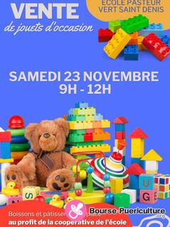 Photo de la bourse puericulture Vente de jouets d'occasion à l'école Pasteur (Vert Saint Den