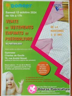 Photo de la bourse puericulture Vente de vêtements enfant et puéricultures