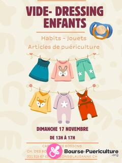 Photo de la bourse puericulture Vide-dressing enfants 0-10ans: jouets_vêtements_puériculture