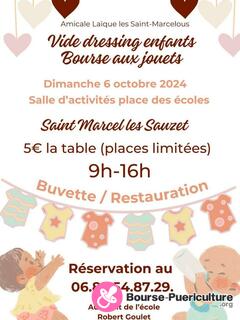 Photo de la bourse puericulture vide dressing enfants, bourse aux jouets