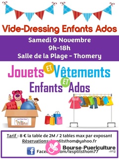 Photo de la bourse puericulture Vide Dressing des enfants et ados