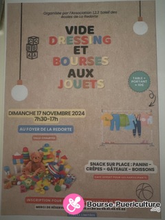 Photo de la bourse puericulture Vide dressing et bourses aux jouets