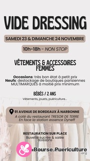 Photo de la bourse puericulture Vide dressing femme, bébé, puériculture