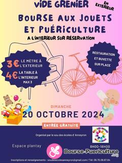 Photo de la bourse puericulture Vide grenier - bourse aux jouets du sou des écoles