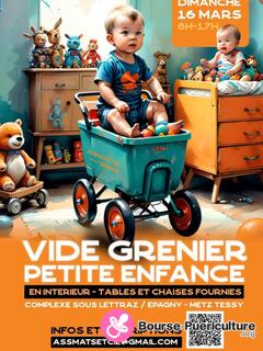 Photo de la bourse puericulture Vide grenier petite enfance en salle