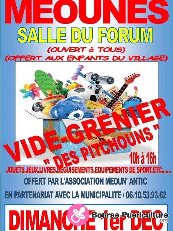 Vide grenier des pitchouns (salle du forum)