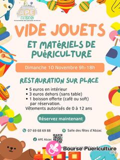 Photo de la bourse puericulture Vide jouet et puériculture, vêtements enfants