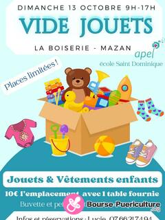 Photo de la bourse puericulture Vide jouets