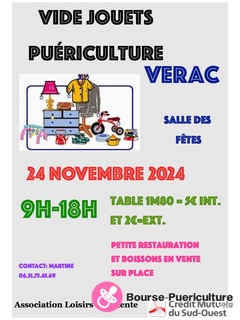 Photo de la bourse puericulture vide jouets