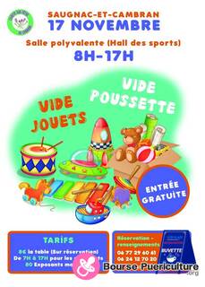 Photo de la bourse puericulture Vide jouets et vide poussettes