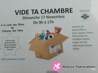 Photo de la bourse puericulture Vide ta chambre